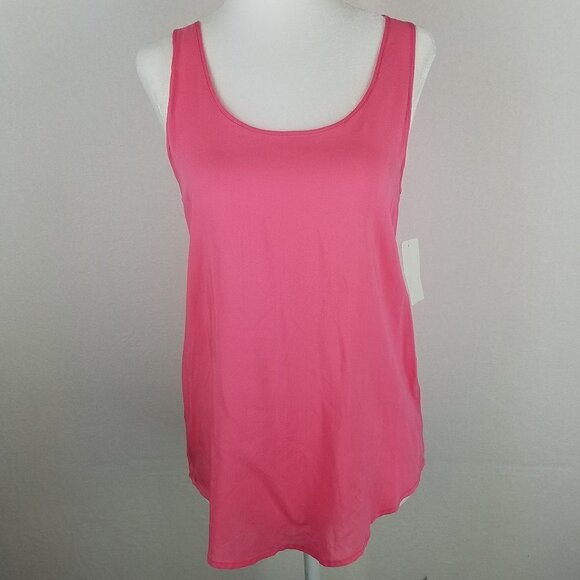 NWT Nordstrom BP Pink Rayon Tunic Tank Top XS - Picture 1 of 7